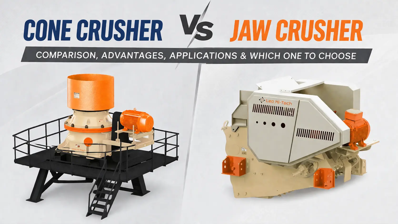 Cone Crusher v/s Jaw Crusher