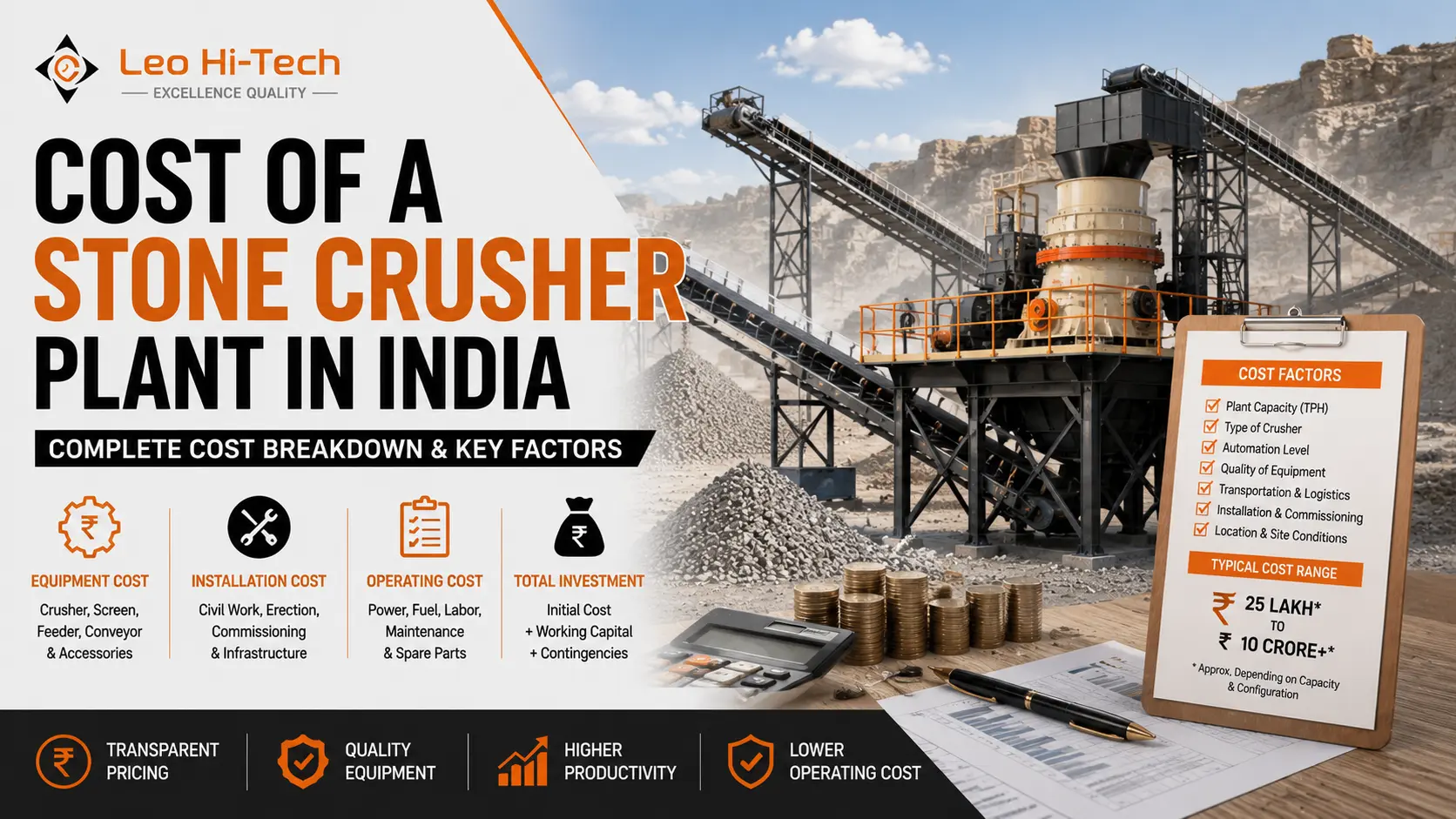 The Cost of a Stone Crusher Plant in India